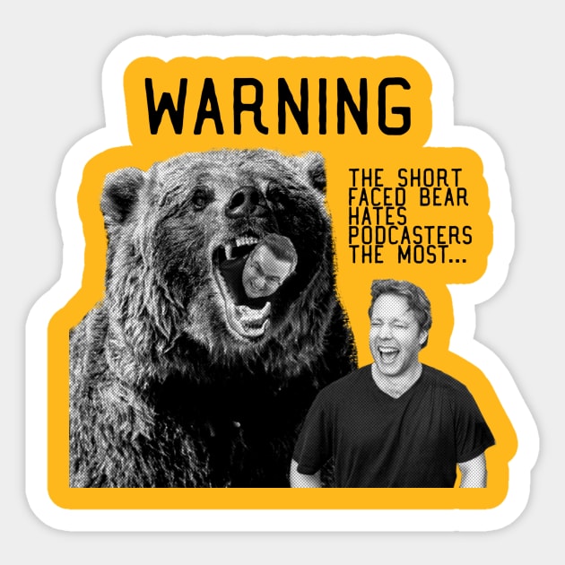 Short Faced Bear Sticker by Canada Is Boring Podcast